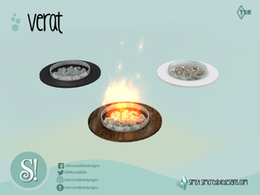 Sims 4 — Verat Firepit by SIMcredible! — by SIMcredibledesigns.com available at TSR 3 colors variations