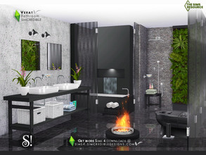 Sims 4 — Verat [web transfer] by SIMcredible! — Your sims can now enjoy a new relaxing and warm bathroom, with plenty of