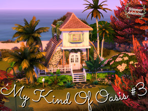 Sims 4 — My Kind Of Oasis #3 by simmer_adelaina — Tucked away from the city, this #3 Oasis is a small modern house for a