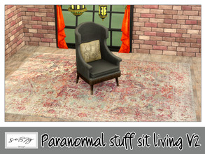 Sims 4 — Paranormal sitLiving V2 by so87g — cost: 300$, 15 colors, you can find it in comfort - chair (living) NEW