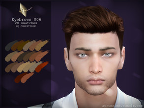Sims 4 — Eyebrows 006 by AurumMusik — New eyebrows in 20 colours for male and female sims by Aurum