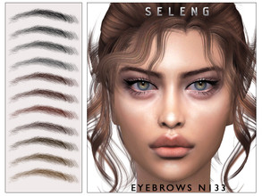 Sims 4 — Eyebrows N133 by Seleng — The eyebrows has 21 colours and HQ compatible. Allowed for teen, young adult, adult