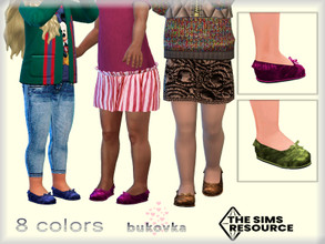 Sims 4 — Shoes Toddler F by bukovka — Toddler girls' shoes. Installed autonomously, the new mesh is mine, included.