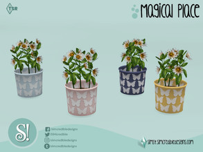 Sims 4 — Magical Place Flower by SIMcredible! — by SIMcredibledesigns.com available at TSR 8 colors variations
