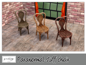Sims 4 — Paranormal chair by so87g — cost: 50$, 3 colors, you can find it in comfort - chair (dining) NEW features of the