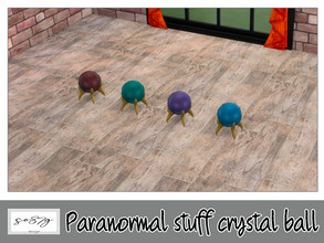 Sims 4 — Paranormal crystal ball by so87g — cost: 50$, 8 colors, you can find it in decor - clutter NEW features of the