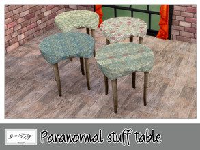 Sims 4 — Paranormal table by so87g — cost: 350$, 12 colors, you can find it in surface - dining table NEW features of the