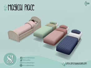 Sims 4 — Magical place single bed mattress by SIMcredible! — by SIMcredibledesigns.com available at TSR 6 colors