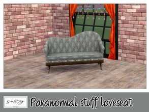 Sims 4 — Paranormal loveseat by so87g — cost: 400$, 15 colors, you can find it in comfort - loveseat NEW features of the