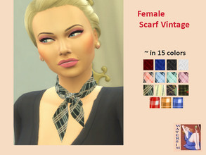 Sims 4 — ws Female Scarf Vintage B - RC by watersim44 — ws Female Scarf Vintage B - RC This is a standalone recolor by
