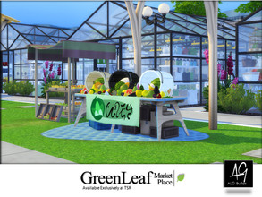 Sims 4 — GreenLeaf Marketplace  by ALGbuilds — GreenLeaf Marketplace is part of the Project Green Living. This market