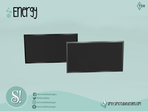 Sims 4 — Energy TV by SIMcredible! — by SIMcredibledesigns.com available at TSR 2 colors variations