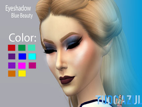 Sims 4 — Eyeshadow Glitter by tudo_azul — 8 colors available. &#8203; prohibited to re-post recolors only with