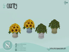 Sims 4 — Clarity mini plant by SIMcredible! — by SIMcredibledesigns.com available at TSR 2 colors + variations