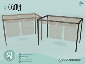 Sims 4 — Clarity freestanding pergola with canopy by SIMcredible! — by SIMcredibledesigns.com available at TSR 5 colors
