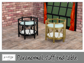 Sims 4 — Paranormal end table by so87g — cost: 250$, 2 colors, you can find it in surfaces - end table NEW features of