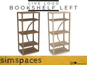 Sims 4 — Live Loud - bookshelf left by simspaces — Part of the Live Loud collection: Sure, it's a bookshelf, but you can