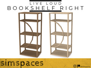 Sims 4 — Live Loud - bookshelf right by simspaces — Part of the Live Loud collection: Sure, it's a bookshelf, but you can