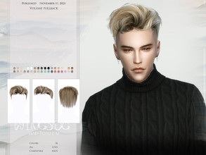 Sims 4 — WINGS-TO1112-Volume fullback by wingssims — Colors:36 All lods Compatible hats Hope you like it!