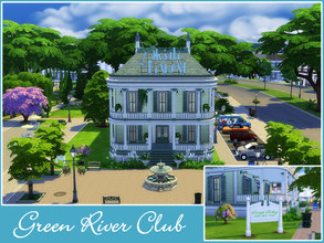 Sims 4 — Green River Club (no CC) by Youlie25 — Sul Sul, Here is a smart nightclub. Yours sims may come enjoy their