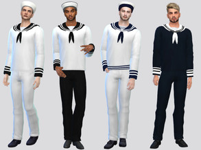 Sims 4 — Sailor Uniform by McLayneSims — TSR EXCLUSIVE Standalone item 10 Swatches MESH by Me NO RECOLORING Please don't