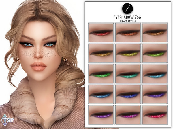 Sims 4 — EYESHADOW Z66 by ZENX — -Base Game -All Age -For Female -15 colors -Works with all of skins -Compatible with HQ