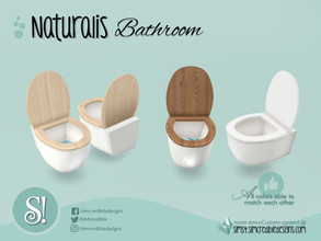 Sims 4 — Naturalis toilet by SIMcredible! — by SIMcredibledesigns.com available at TSR 3 colors variations