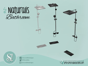 Sims 4 — Naturalis Shower by SIMcredible! — by SIMcredibledesigns.com available at TSR 2 colors variations