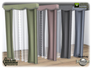 Sims 4 — Suenos bedroom curtains by jomsims — Suenos bedroom curtains