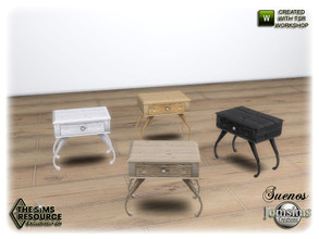 Sims 4 — Suenos bedroom end table by jomsims — Suenos bedroom end table