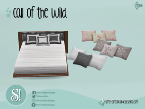 Sims 4 — Call of the Wild pillows by SIMcredible! — by SIMcredibledesigns.com available at TSR 5 colors variations