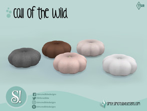 Sims 4 — Call of the wild pouf by SIMcredible! — by SIMcredibledesigns.com available at TSR 5 colors variations