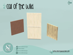 Sims 4 — Call of the wild 1/3 of wall by SIMcredible! — by SIMcredibledesigns.com available at TSR 3 colors variations