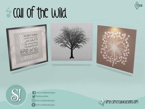Sims 4 — Call of the wild painting by SIMcredible! — by SIMcredibledesigns.com available at TSR 3 colors variations