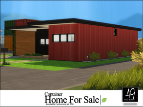 Sims 4 — Container Home For Sale by ALGbuilds — Container Home For Sale. There is an "Open House" coming to