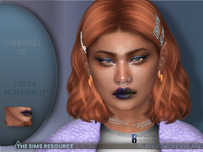 Sims 4 — Chinpreset 02 by PlayersWonderland — This chinpreset will give your sim a whole new look! Available for all ages