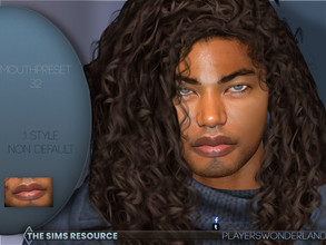 Sims 4 — Mouthpreset N32 by PlayersWonderland — This mouthpreset will give your sim a whole new look! Available for all