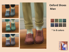 Sims 4 — ws Man Oxford Shoes B - RC by watersim44 — New Shoes for your Sims recolor. Inspired of retro style. * 8