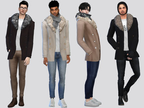 Sims 4 — Franco Trench Coat by McLayneSims — TSR EXCLUSIVE Standalone item 10 Swatches MESH by Me NO RECOLORING Please
