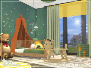 Sims 4 — Sage Toddler Bedroom - TSR CC Only by sharon337 — This is a Room Build 5 x 6 Room $7,329 Short Wall Height