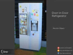 Sims 4 — Dino Door-in-Door Refrigerator by khunglongluoi2 — Recolor 1 color MY SOCIAL NETWORK TUMBLR | PATREON | BLOGSPOT