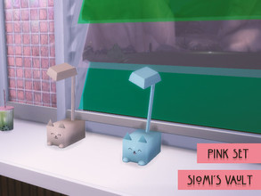 Sims 4 — Pink Set by siomisvault — Hello I bring a small set of 6 kawaii objects Thanks for the love and support Siomi's