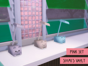 Sims 4 — Pink Lamp by siomisvault — A lovely lamp perfect for your room,containts 3 color variants. Thanks for the love