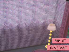 Sims 4 — Pink Wall by siomisvault — A pink holo crazy wall super cute! Thanks for the love and support Siomi's Vault
