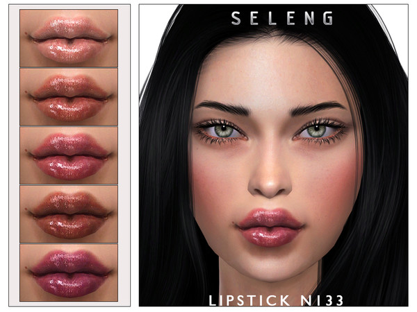 Sims 4 — Lipstick N133 by Seleng — The lipstick has 16 colours and HQ compatible. Allowed for teen, young adult, adult