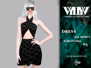 Sims 4 — Dress - Tropical Collection by Viy_Sims — New Dress from the Tropical Collection by Viy Sims!! All Maps 5 Colors