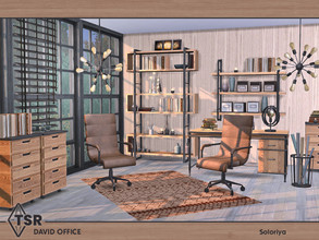 Sims 4 — David Office by soloriya — Industrial furniture for your offices. The set includes 10 objects: --three ceiling