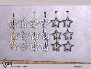 Sims 4 — Louise Part Two. Wall Stars by soloriya — Wall stars. Part of Louise Part Two set. 6 color variations.