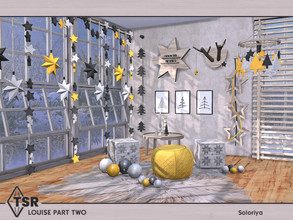 Sims 4 — Louise Part Two by soloriya — A set for scandinavian Christmas holidays. Includes 10 objects: --blinds, --three