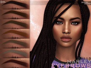 Sims 4 — Marley Eyebrows N115 by MagicHand — Filled eyebrows in 13 colors - HQ compatible. Preview - CAS thumbnail